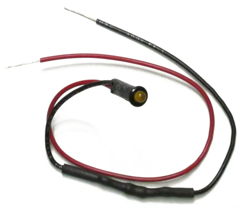 Painless Wiring 80200 Led Dash Indicator Light; 1/8 In.; Amber; 1