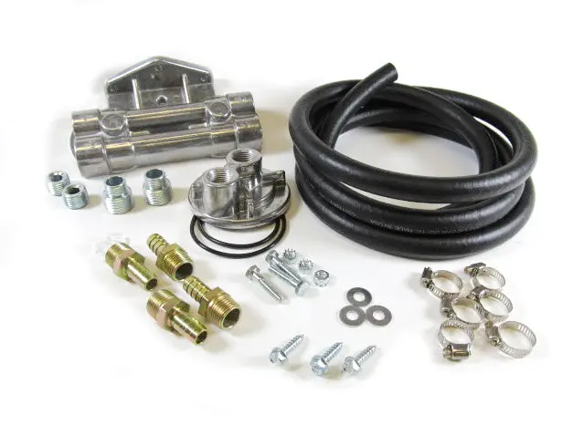 Perma-Cool 72956 Deluxe Dual Filter Relocation Kit – 1"-16 Threaded Fittings 1