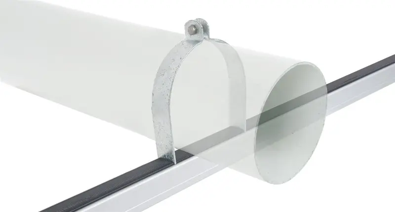 Rhino-Rack Usa Rpc6 Heavy Duty Pipe Clamps; Galvanized Steel; Pair; 6 In.; 1