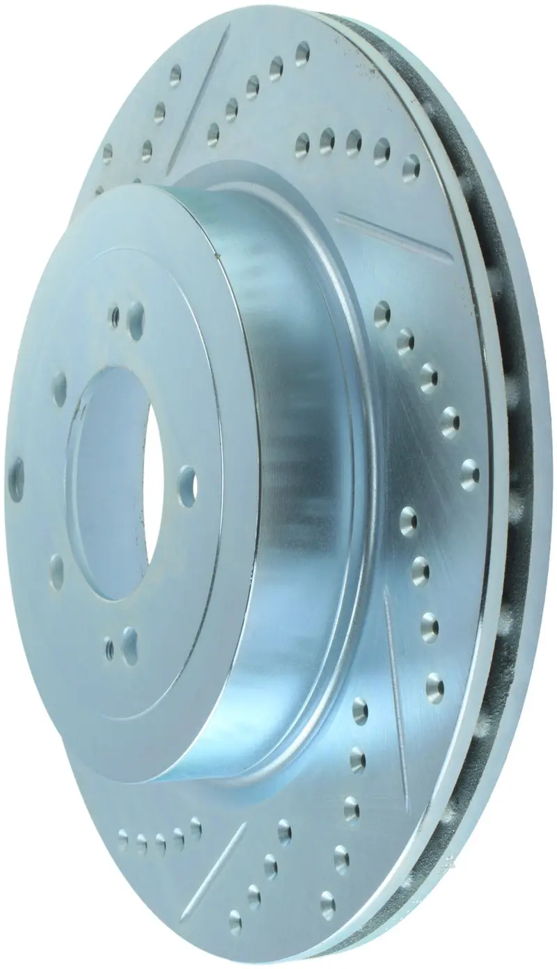 Stoptech 227.46075R Rear Right Drilled & Slotted Select Sport Brake Rotor 1