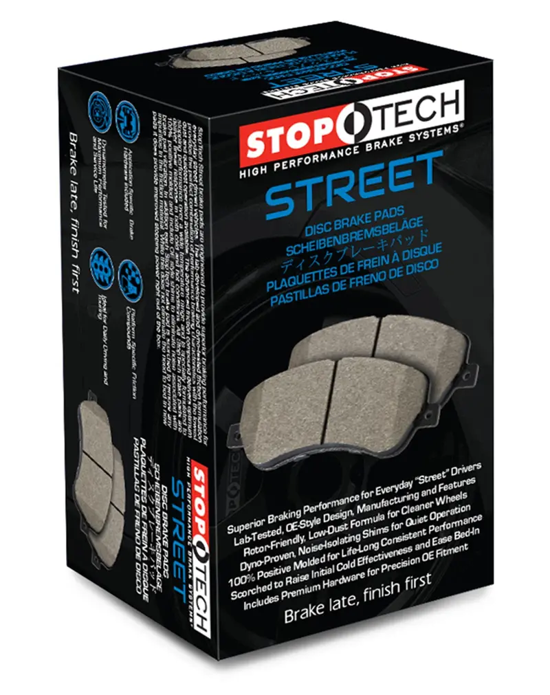 Stoptech 308.14302 Stoptech Street Brake Pads With Shims And Hardware 1