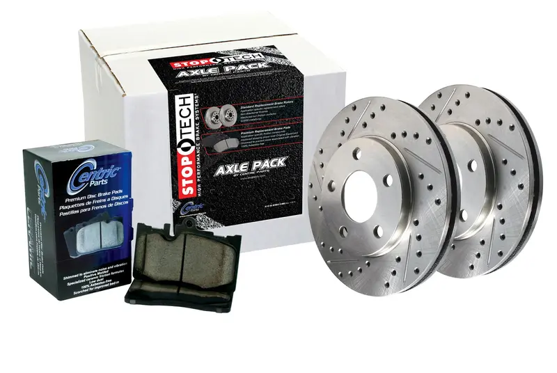Stoptech 925.63011 Stoptech Select Sport Axle Pack Drilled/Slotted Front/Rear Brake Kit 1