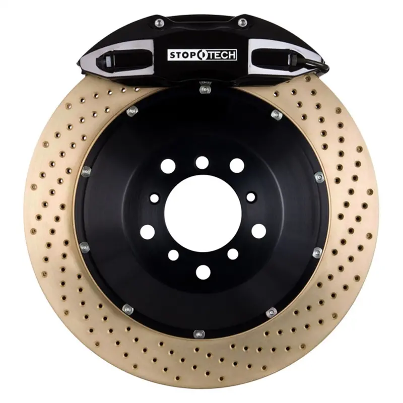Stoptech Big Brake Rear Rotor Kit – Two-Piece Drilled Design – 83.435.005G.54 1
