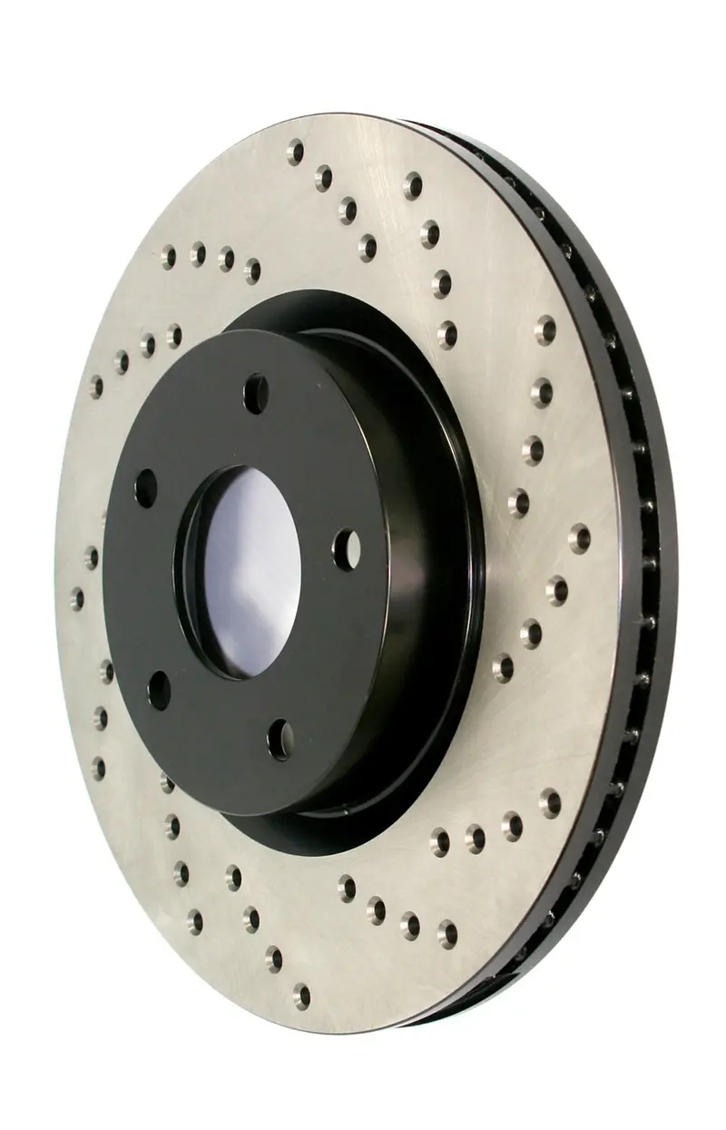 Stoptech Sport Cross-Drilled Front Left Brake Rotor – Model 128.38012L 1