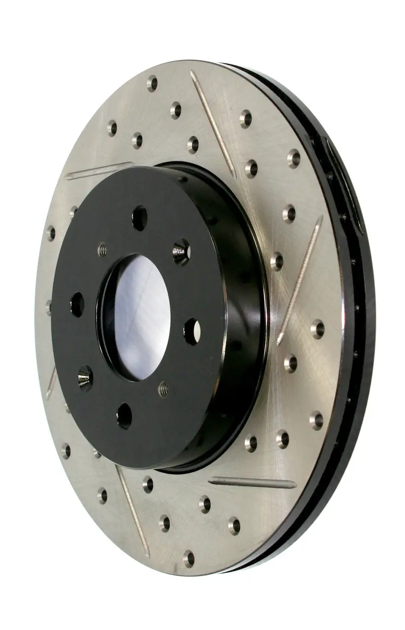 Stoptech Sport Cryo-Treated Rear Right Brake Rotor – Drilled And Slotted For Improved Cooling 1