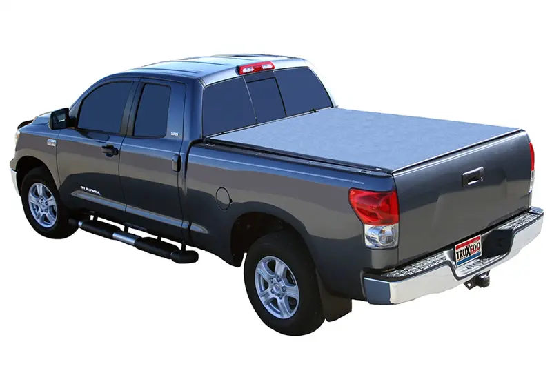 Truxedo Deuce Soft Roll-Up Tonneau Cover – Black, Fits 2022 Toyota Tundra W/ Deck Rail (5'7" Bed) 1