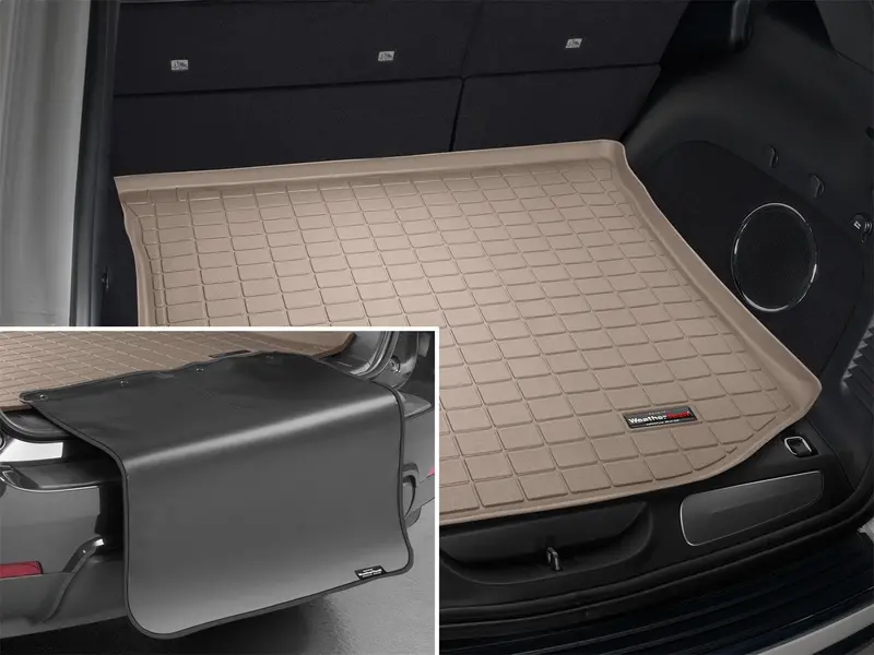 Weathertech 41469Sk Custom Cargo Liner With Bumper Protector – Tan 1